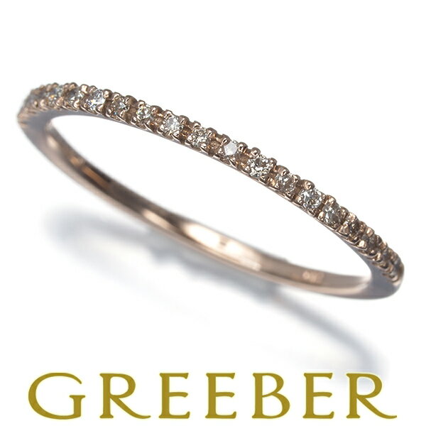 Rakuten - ダイヤ ダイヤモンド 0.10ct ハーフエタニティ リング K10PG Ring 指輪 【中古】GENJ