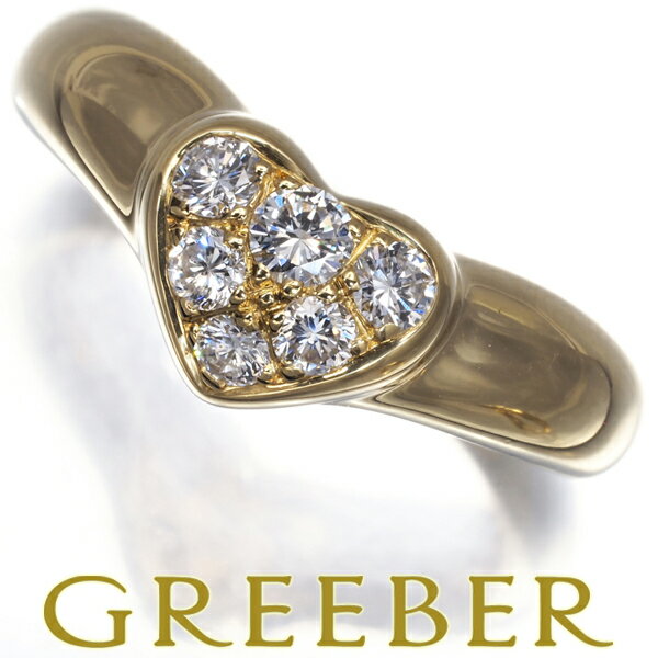 Tiffany&Co. ティファニー リング ダイヤ ダイヤモンド ハート パヴェ 10.5号 K18YG Ring 指輪 【中古】BLJのサムネイル