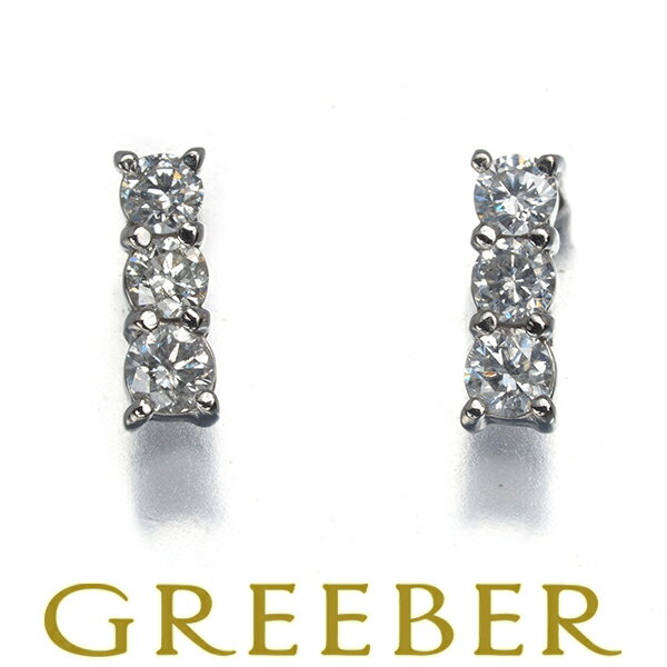 樂天商城 - ダイヤ ダイヤモンド 0.15ct/0.15ct 3P ピアス Pt900 Pierce【中古】GENJ