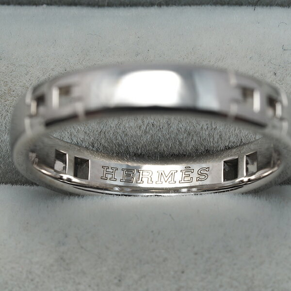 HERMES エルメス リング エヴァーヘラクレス 50号 K18WG Ring 指輪 【中古】BLJ
