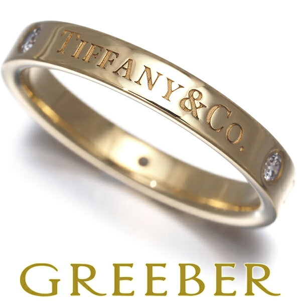 Rakuten - Tiffany&Co. ティファニー リング ダイヤ ダイヤモンド フラットバンド 3P 11.5号 K18YG Ring 指輪 【中古】BLJ
