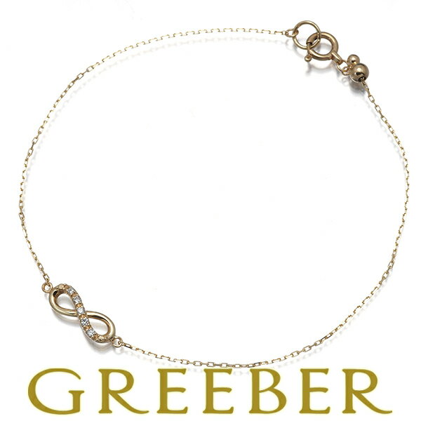 ヴァンドーム ブレスレット ダイヤ ダイヤモンド 0.03ct インフィニティ K10YG Bracelet【中古】BLJ/GENJ