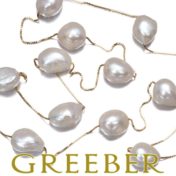 樂天商城 - TASAKI タサキ ネックレス バロック パール 真珠 9.8-11.0mm ロング ステーション K18YG Necklace【中古】BLJ