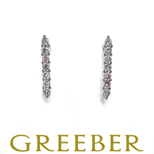 Rakuten - ダイヤ ダイヤモンド 0.10ct/0.10ct 7P ピアス K18WG Pierce【中古】GENJ