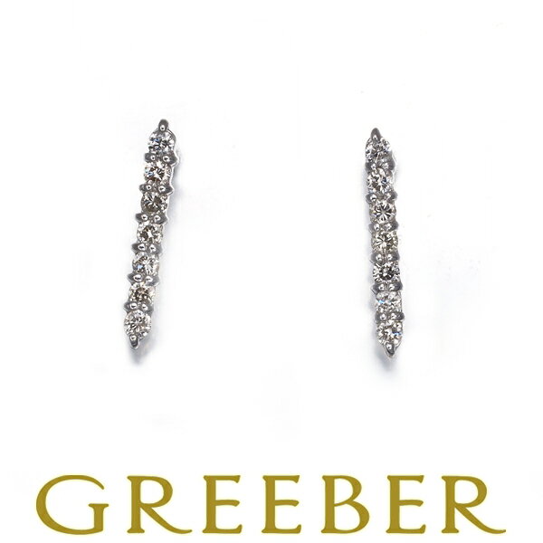 Rakuten - ダイヤ ダイヤモンド 0.10ct/0.10ct 7P ピアス K18WG Pierce【中古】GENJ
