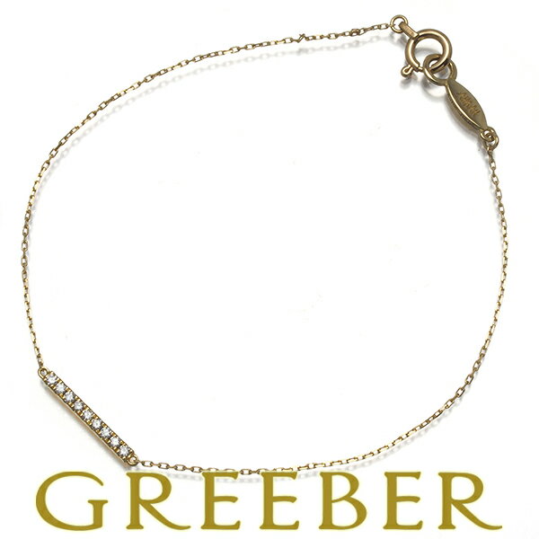AHKAH アーカー ブレスレット ダイヤ ダイヤモンド 0.05ct ティナ K18YG Bracelet【中古】BLJ