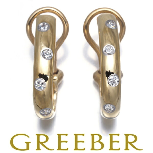Diamond - ★ポイント5倍対象商品★ Tiffany&Co. ティファニー イヤリング ダイヤ ダイヤモンド ドッツ K18YG/Pt950 Earrings【中古】BLJ