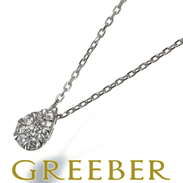 Rakuten - ヴァンドーム ネックレス ダイヤ ダイヤモンド 0.10ct ドロップオブガーランド パヴェ Pt950/Pt850 Necklace【中古】BLJ/GENJ