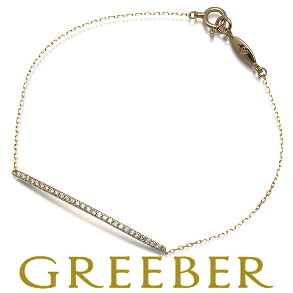 ★ポイント5倍対象商品★ AHKAH アーカー ブレスレット ダイヤ ダイヤモンド 0.15ct ティナブリッジ K18YG Bracelet【中古】BLJ