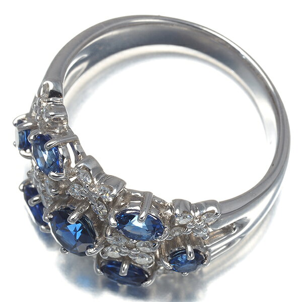 12日10時配布スタート！【要獲得！先着順最大6万円クーポン！】TASAKI タサキ リング サファイア 1.87ct ダイヤ ダイヤモンド 0.40ct フラワー 16.5号 K18WG Ring 指輪 【中古】BLJ