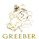 ★ポイント5倍対象商品★ ダイヤ ダイヤモンド 0.03ct クマ アニマル フェアリー ペンダント トップ K18YG Pendant 【中古】GENJ