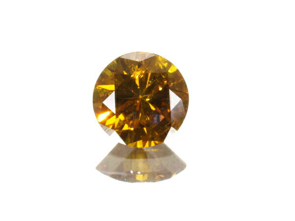 【先着順！最大3万円OFFクーポン】ダイヤルース ダイヤモンド 0.307ct FANCY DEEP YELLOWISH ORANGE I-2【中古】GENJ