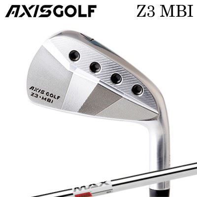 AXISGOLF Z3 MBI IRONKBS MAX80HEADプレイヤー自身のテクニックで無限の可能性4つのウエイトビスを装着。ロングアイアンではトゥ側のビス穴をより深くくり抜き逆にショートアイアンではヒール側のビス穴を深くくり抜く事で、各番手の重心をコントロールしています。ロングアイアンはつかまり感と操作性が向上し、見た目からは想像ができないやさしさを体感できます。また、ショートアイアンではつかまり過ぎを抑え、プレイヤー自身が思い描く理想の弾道を導きます。SPECIFICATION※製品には表示スペックと多少の誤差が生じる場合がありますのでご了承下さい。SHAFTKBS MAX80軽量シャフトを好むアベレージゴルファーのスイングを分析し開発しました。近年の低ロフト化したアイアンとのマッチングを考慮し、高弾道を生みやすいシャフトです。バット側の剛性を抑えることにより、スムーズなしなりを実現、飛距離性能とパフォーマンス性能をMAXにさせたシャフトです。KBS MAX80は、先行発売した1本のシャフトをトリミングして使用するGlobal Versionと日本仕様として発売した番手別同一重量設計のJapan Versionのふたつからお選び頂けます。SPECIFICATIONGRIP【アクシスゴルフカスタム用グリップ】 CUSTOMアクシスゴルフ Z3 MBI アイアンKBS マックス80カスタムオーダーについてご注文の流れヘッドのカスタム内容を選択してください。シャフトの種類、フレックスを選択してください。シャフトロゴの向きを選択してくださいクラブ長を選択してくださいバランスを選択してくださいグリップを選択してください(モデル・カラー・バックライン・口径)。グリップロゴの向きを選択してください。買い物カゴに入れ、通常のお買い物と同じようにお手続きください。※必ずshop@os-golf.comからのメールを受信できるようにしてください。※価格に標準グリップの代金は含まれていますが、別のグリップをご希望の場合は別途グリップ代金が必要となります。※カスタムモデルですので、代金先払いとさせていただきます。また、スペック決定後のキャンセルはできません。ご了承ください。※メーカー欠品の為、納期が大幅に遅れる場合はメールにてご連絡いたします。その際はご注文をキャンセルすることが可能です。※その他のシャフトをご希望のお客様は、電話(079-430-2568)またはメールにてお問い合わせください。カスタムクラブはお客様のご要望に合わせて工房で組み上げます。それぞれ異なる商品ですので、ご注文後のキャンセルはできません。また、代引き決済も対応しておりません。ご理解、ご協力よろしくお願いします。