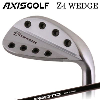 AXISGOLF Z4 WEDGECRAZY PROTO 1-Flex WEDGEHEAD極限まで追求したやさしさ！ハイバウンスウェッジの、芝に刺さりにくくダフりにくい性能はプレイヤーの安心感を導きます。オートマチックな操作性と高スピン性能は維持し、ソール部ヒール側を削り落とした事で、フェイスを開いて使いたいシチュエーションでもリーディングエッジが浮きにくく球を上げる事が容易になっています。今までのハイバウンスウェッジでは体感ができなかった抜け感は、プレイヤーが思い描く球筋を実現できる最高のウェッジに仕上げました。SPECIFICATION※製品には表示スペックと多少の誤差が生じる場合がありますのでご了承下さい。SHAFTCRAZY PROTO 1-Flex Series 「JUST TORQUE」クレージーの長年の開発経験より、各シャフトに最適なトルクの数値を導き出し、フレックスを1つに絞ったモデル。軽量モデルですが、「ジャストトルク」がスイングの安定性を高め、結果を追求するゴルファーたちが求める飛距離とコントロールを両立します。COSMETICSPECIFICATIONPROTO DRIVERPROTO FAIRWAYPROTO UTILITYPROTO IRONPROTO WEDGEGRIP【アクシスゴルフカスタム用グリップ】 CUSTOMアクシスゴルフ Z4 ウェッジクレイジー プロト 1フレックス ウェッジカスタムオーダーについてご注文の流れヘッドのカスタム内容を選択してください。ロフトを選択してください。シャフトの種類、フレックスを選択してください。シャフトロゴの向きを選択してくださいクラブ長を選択してくださいバランスを選択してくださいグリップを選択してください(モデル・カラー・バックライン・口径)。グリップロゴの向きを選択してください。買い物カゴに入れ、通常のお買い物と同じようにお手続きください。※必ずshop@os-golf.comからのメールを受信できるようにしてください。※価格に標準グリップの代金は含まれていますが、別のグリップをご希望の場合は別途グリップ代金が必要となります。※カスタムモデルですので、代金先払いとさせていただきます。また、スペック決定後のキャンセルはできません。ご了承ください。※メーカー欠品の為、納期が大幅に遅れる場合はメールにてご連絡いたします。その際はご注文をキャンセルすることが可能です。※その他のシャフトをご希望のお客様は、電話(079-430-2568)またはメールにてお問い合わせください。カスタムクラブはお客様のご要望に合わせて工房で組み上げます。それぞれ異なる商品ですので、ご注文後のキャンセルはできません。また、代引き決済も対応しておりません。ご理解、ご協力よろしくお願いします。