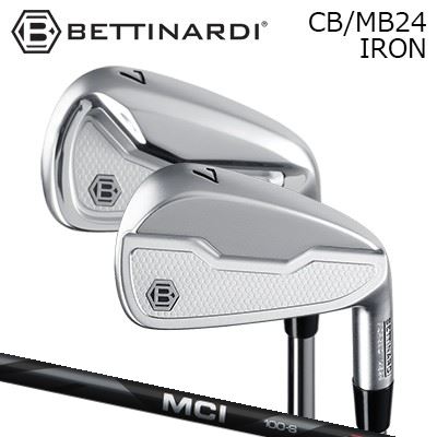 カスタムクラブ 2024年モデル ベティナルディ CB/MB24アイアン フジクラ　MCI ブラックBETTINARDI CB/MB24 IRON FUJIKURA MCI ブラック5本セット(#6～PW)～6本セット(#5～PW)