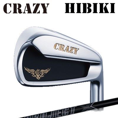 CRAZY HIBIKI IronPROJECT X ALL BLACKHEADクレイジー初のぶっ飛び系アイアン誕生フェース面にマレージング素材を使用。弾きがよく、初速アップを実現することで距離を稼ぐ。さらに、ボディを軟鉄にすることにより打感をやわらかくすることに成功。単なるポケットキャビティではなく、徹底的にやさしく仕上げるために、天使の羽のような2段構造を用い、低重心、深重心を実現。やさしく上がり、飛距離も稼げる理想のアイアンが誕生。SPECIFICATION※ 製品には表示スペックと多少の誤差が生じる場合がありますのでご了承下さい。SHAFTPROJECT X ALL BLACK世界中のツアーを席巻するプロジェクトXにPCBコーティングのクールなデザインを追加PGAツアーやヨーロピアンツアーでの使用率が高く、ツアープロに勝利をもたらし続けている「プロジェクトX」と「プロジェクトX LZ」（共にスチールシャフト）に、パウダーコートブラックコーティングを施したモデルを追加いたします。ツアーで証明された性能はそのままに、過度な乱反射を抑えるパウダーコートブラックコーティングシャフトとPROJECT Xのロゴを大きく配置した精悍でクールなデザインのコスメに仕上げました。各番手ごとにより多くのエネルギーをボールに伝えるために最適なテーパー角を計算しているので各番手ごとにテーパー角を変えています。コントロール性能重視の「元調子」で重量もあるため、プロ、トップアマチュア、ハードヒッター向けのシャフトです。プロジェクトX オールブラック スペック※スペックはプロジェクトXと同じです。※全番手同一重量のデザインです。パラレルの重量はセッティングにより変動します。※内部のライフリング構造によりシャフトの振動が吸収され、体への負担を軽減します。※段差がないタイプのシャフトです。※各番手ごとに公差の範囲内で重量をコントロールしているシャフトです。GRIP【標準グリップ】※グリップ重量には製品公差がございますのでご了承下さい。※ロゴ無グリップを装着の際はロゴ向きのご指定は頂けません。※バックラインなしのグリップはバックラインのあり/なしのご指定はいただけません。※カスタム対応グリップは予告なく変更になる場合があります。クレイジー ヒビキ アイアンプロジェクトX オールブラックご注文についてご注文の流れロフトを選択してください。シャフトの種類、フレックスを選択してください。シャフトロゴの向きを選択してください。クラブ長、バランスを選択してくださいグリップを選択してください(標準グリップまたは別注)。グリップロゴの向きを選択してください。買い物カゴに入れ、通常のお買い物と同じようにお手続きください。※必ずshop@os-golf.comからのメールを受信できるようにしてください。※価格に標準グリップの代金は含まれていますが、別のグリップをご希望の場合は別途グリップ代金が必要となります。※通常はご注文確定後2週間程度での発送となります。※カスタムモデルですので、代金先払いとさせていただきます。また、スペック決定後のキャンセルはできません。ご了承ください。※メーカー欠品の為、納期が大幅に遅れる場合はメールにてご連絡いたします。その際はご注文をキャンセルすることが可能です。カスタムクラブはお客様のご要望に合わせて工房で組み上げます。それぞれ異なる商品ですので、ご注文後のキャンセルはできません。また、代引き決済も対応しておりません。ご理解、ご協力よろしくお願いします。