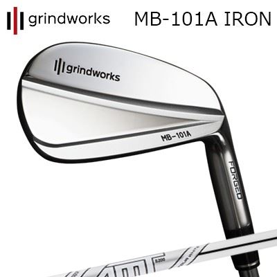 カスタムクラブ グラインドワークス MB-101A 鍛造アイアン AMT ツアーホワイトGRINDWORKS MB-101A Forged IRON AMT TOUR WHITE/6本セット(#5〜PW)