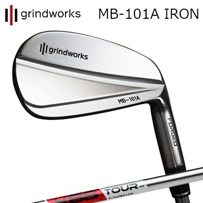 grindworks MB-101A Forged IRONKBS TOUR C-TAPER LITEHEADパトリック・リードとコラボして開発されたアイアンMB-101A鍛造アイアンはマッスルバックらしい小ぶりなヘッドでオフセットが少なく、アドレスの際に弾道のイメージがつきやすい顔となっています。ソールは薄くリーディングエッジはストレートの所謂上級者好みの顔で、ダフリや刺さりを最小限に抑えることにより、自然に最適なターフを取るイメージがつくれます。バックフェイスは3段階形状になっているためトップラインはより薄く、視覚的にも鋭く振り抜く感覚が味わえます。また、トゥ側に向かって徐々に厚みを増す事でヘッドを閉じにくくし、引っ掛けや意図しないフックを最小限に抑えるようになっており、またセンターを走るステップ溝はスイートスポットを広げると同時にスプリング効果を生み出し、寛容性とボールの打ち出し初速を高めます。ヘッドはプレミアムS20C軟鉄鍛造にハーフサテンNiCrメッキが施され、よりピュアなボールへの食いつき感が得られるようになっています。ルックスの美しさとモダンな美学の融合が、フィーリング・安定性・ショットメイクにフォーカスしたアイアンを探しているゴルファーにとって、最高の選択肢となるでしょう。SPECIFICATION※製品は数値スペックと若干の誤差が生じる場合があります。※R＆Aルールに準拠※右利きのみSHAFTKBS TOUR C-TAPER LITEシャフトを軽量化したいと考えているが打ち出し角やスピン量を増やしたくない方や、軽量シャフトを使ってみたが柔らかく感じて振りにくかった方に試して頂きたいシャフト。ベースとなったC-TAPERと比べ、手元の剛性を若干緩めることにより少し高い打ち出し角を実現しています。COSMETICLAUNCH ANGLE AND SPIN RATESPECIFICATIONGRIP【グラインドワークスカスタム用グリップ】 グラインドワークス MB-101A 鍛造アイアンケービーエス シーテーパー ライトカスタムオーダーについてご注文の流れシャフトの種類、フレックスを選択してください。シャフトロゴの向きを選択してくださいクラブ長を選択してくださいバランスを選択してくださいグリップを選択してください(モデル・カラー・バックライン・口径)グリップロゴの向きを選択してください番手を追加購入される際は、追加される番手をチェックしてください ※別途代金が必要です買い物カゴに入れ、通常のお買い物と同じようにお手続きください※必ずshop@os-golf.comからのメールを受信できるようにしてください。※価格に標準グリップの代金は含まれていますが、別のグリップをご希望の場合は別途グリップ代金が必要となります。※通常はご注文後、10日～14日程度での発送となります。※カスタムモデルですので、代金先払いとさせていただきます。また、スペック決定後のキャンセルはできません。ご了承ください。※メーカー欠品の為、納期が大幅に遅れる場合はメールにてご連絡いたします。その際はご注文をキャンセルすることが可能です。※その他のシャフトをご希望のお客様は、電話(079-430-2568)またはメール(shop@os-golf.com)にてお問い合わせください。オプションを選択して追加番手をご購入いただけますが、追加番手をご購入いただく場合1本あたり\35,100(税別)の追加代金が発生いたします。ご購入金額がご注文時の買い物かごに表示される金額とは異なることがありますのでご了承ください。カスタムクラブはお客様のご要望に合わせて工房で組み上げます。それぞれ異なる商品ですので、ご注文後のキャンセルはできません。また、代引き決済も対応しておりません。ご理解、ご協力よろしくお願いします。