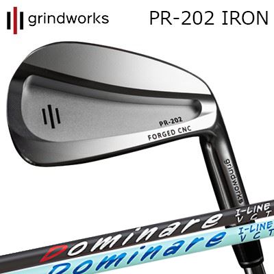 カスタムクラブ グラインドワークス PR-202 鍛造CNCアイアン ドミナーレ アイ・ラインGRINDWORKS PR-202 Forged CNC IRON Dominare I-line6本セット(#5～PW)