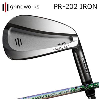 カスタムクラブ グラインドワークス PR-202 鍛造CNCアイアン ワクチンコンポ GR401 アイアンGRINDWORKS PR-202 Forged CN...