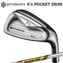 カスタムクラブ グラインドワークス X's ポケット アイアン ダイナミックゴールド ツアーイシューGRINDWORKS X's POCKET IRON Dynamic Gold Tour Issue5本セット(#6~PW)