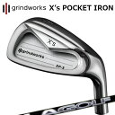 カスタムクラブ グラインドワークス X's ポケット アイアン LAゴルフ LシリーズGRINDWORKS X's POCKET IRON LAGOLF L-SERIES5本セット(#6～PW)/5本セット(#6～PW)