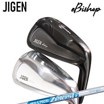 JIGEN eBishop IRONN.S.PRO ZELOS6HEADインパクト時の高品質な打感・打音に加え、コントロールされた強弾道を実現するアイアンジゲンゴルフ独自の金型を使い丹念に鍛造し、最終形に近い状態まで成形するので、研磨量を抑えばらつきを抑えた高品質なヘッドに仕上がります。弾道のコントロールを容易にする短重心、弾道の高さを作ってくれる高重心を併せ持ったアイアンです。打点部分に厚みをもたせた軟鉄鍛造アイアンならではのインパクトに『芯』のある打感です。ソリッドなバックフェースはインパクト時に前へ押し出すエネルギーを与え、強い弾道でピンを狙うショットを可能にします。SPECIFICATION※製品には表示スペックと多少の誤差が生じる場合がありますのでご了承下さい。SHAFT日本シャフト N.S.PRO ZELOS6スチールの軽さを極めて、「世界最軽量」記録更新！■発売当時世界最軽量のZelos7より、さらに約6g(※)の軽量化を実現。「生涯スチール」への飽くなきチャレンジが、再び軽量化と強度・粘りの両立というハードルをクリア。Zelos独自の特殊素材「NZNS60」と最新技術のマッチングで、約6g(※)もの軽量化を達成させました。もちろん、スチールシャフトならではの強弾道と安定した方向性はそのままに、カーボンシャフトに勝るとも劣らないシャープな振り抜きによる飛距離性能を向上。新ジャンル軽量スチールとしてヒットを続けるZELOS7を超えた、新たなる「世界最軽量」の誕生です。(※Zelos7(R)に対して)■「生涯ゴルファー」のための、もっと易しい“飛び系スチール”が誕生。約6gの軽量化によって、ヘッドスピードやボール初速のアップに貢献。また打ち出し角とスピン量の適正化も実現。なだらかに撓る剛性設計により、ヘッドスピードが速くなくてもタイミングがとりやすく、正確なインパクトが可能になりました。そこから生まれる十分な飛距離は年齢によるハンデを払拭。手元に伝わる心地良い打感もまた、スチールにこだわって妥協という選択をしない、「生涯ゴルファー」の満足感を決して裏切ることはありません。■N.S.PRO Zelos62年余りをかけて開発した特殊新素材“NZNS60”と新技術とのマッチングで、スチールシャフトならではの強弾道と安定した方向性、カーボンシャフトに勝るとも劣らないシャープな振り抜きから生み出される飛距離性能の両立を実現。発売当時世界最軽量のN.S.PRO Zelos7(R)に比べて約6gの軽量化を実現。ヘッドスピードアップに貢献すると共に、打ち出し角とスピン量の最適化を実現。「飛び系スチール」の名にふさわしい飛距離性能とやさしさを兼備。先調子でありながらグリップ側からヘッド側にかけてなだらかにしなる剛性設計は、ヘッドスピードの速くないゴルファーでもタイミングが取りやすく、正確なインパクトが可能。スピン量と打出し角の最適化により、アイアンのローロフト化とボールの低スピン化に対応。ローヘッドスピードのゴルファーに起きがちな、スピン量不足によってボールがおじぎしてしまう減少(キャリー不足)を解消。適正な打出し角とスピン量で、カーボンシャフトに勝るとも劣らない飛距離性能を実現。スチールにこだわって妥協という選択をしない、「生涯ゴルファー」の満足感を満たすソリッドな打感と方向安定性も兼備。新ジャンル軽量スチールとしてヒットを続けるZelos7 を超えた、新たなる「世界最軽量」の誕生です。■スペックGRIP【ジゲンカスタム用グリップ】 (税別)の追加代金が発生いたします。ご購入金額がご注文時の買い物かごに表示される金額とは異なりますのでご了承ください。カスタムクラブはお客様のご要望に合わせて工房で組み上げます。それぞれ異なる商品ですので、ご注文後のキャンセルはできません。また、代引き決済も対応しておりません。ご理解、ご協力よろしくお願いします。