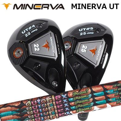 MINARVA GOLF VALIENTE FWAuto Flex Shaft Dream7 for UtilityHEADミネルヴァ ユーティリティは、つかまりやすくやさしく球を上げることを狙いながら、プレーヤーごとに弾道を細かく追い込める調整機能を備えたユーティリティです。最大-2.5°までライ角をフラット方向へ調整できる可変スリーブに加え、3つのウェイトによって重心距離と重心深度をコントロール。高弾道と安定したスピン性能、さらに打音や打感への配慮まで盛り込み、実戦で使いやすい一本にまとめられています。最大-2.5°フラットのライ角調整可変スリーブにより、ライ角を最大-2.5度までフラット方向へ調整可能です。左へ引っかけたくない時や、球を上げてグリーンに止めたい時など、弾道イメージに合わせたセッティングを狙えます。3つのウェイトで弾道を調整ウェイトによって重心距離と重心深度を調整できるのが大きな特徴です。つかまりの良さや球の高さなどを、3つのウェイトで自由自在にコントロールしやすく、可変スリーブ機能とあわせてプレーヤー好みの弾道を作り込みやすくなっています。つかまりやすく球が上がりやすい設計スコアライン間の精密レーザー加工により、安定したスピン性能と打感向上を追求。しっかりとボールをつかまえやすく、やさしく球が上がる設計です。ユーティリティに求められるやさしさを、実戦寄りの形でまとめています。飛距離性能を支えるフェースとソール設計フェース下部からソールにかけて薄く設計し、ヘッド全体にたわみを生むことで飛距離性能アップを狙った構造です。フェース上部のたわみを抑えつつ、フェース裏の肉厚設計も組み合わせることで、ユーティリティとしての飛距離性能向上を追求しています。低重心スクエアプレートと打音EQ低重心スクエアプレートを配置し、高弾道を実現しやすい低重心構造を追求。さらに打音イコライザーEQ機能により、ヘッド内部の反響構造やホーゼルネジを調整して、爽快なクリア音と低めのソリッド音という2種類の打音を楽しめる設計です。SLEEVE POSITONSPECIFICATIONS※付属品：オリジナルヘッドカバー　装着済ウェイト※別売品：純正スリーブ(税込3,630円)リングウェイト大 1g/3g/5g/8g(税込1,860円)ウェイト小 1g/3g/5g(税込1,430円)※スペック数値と実際の商品とは多少の誤差が生じる場合があります。SHAFTDream7 for UTILITY軟らかくても暴れない、驚異のしなりを活かして叩けるオートフレックスシャフト独特の柔らかくても暴れない特性はそのままに、先端剛性が高くいわゆる「叩き系」の方向を向いているシャフト。トップからインパクトまでは、「しなり」を意識しなくても自動的に戻り、一気に振りぬける。インパクト時のエネルギーロスも少ない印象。決して重さや振りにくさは感じない快適な振り心地です。推奨ヘッドスピードを超えたとしてもシャフトが暴れにくく、どんどん振れる。ここぞ、という時にも安心して叩ける、ゴルファーの夢をかなえるシャフトです。COSMETICSPECIFICATION※数値スペックと実際の商品とは多少の誤差が生じる場合があります。GRIP【標準グリップ】※グリップ重量には製品公差がございますのでご了承下さい。※ロゴ無グリップを装着の際はロゴ向きのご指定は頂けません。※バックラインなしのグリップはバックラインのあり/なしのご指定はいただけません。※カスタム対応グリップは予告なく変更になる場合があります。ミネルヴァゴルフ ヴァリエンテ フェアウェイウッド ご注文についてご注文の流れ番手/ロフト角を選択してください。※ 個数欄に購入される合計数をご記入ください。シャフトの種類、フレックスを選択してください。クラブ長、バランスを選択してくださいグリップを選択してください(標準グリップまたは別注)。バックラインのあり、なしを選択してください。シャフトロゴの向きを選択してください。グリップロゴの向きを選択してください。買い物カゴに入れ、通常のお買い物と同じようにお手続きください。※必ずshop@os-golf.comからのメールを受信できるようにしてください。※価格に標準グリップの代金は含まれていますが、別のグリップをご希望の場合は別途グリップ代金が必要となります。※通常はご注文確定後2週間程度での発送となります。※カスタムモデルですので、代金先払いとさせていただきます。また、スペック決定後のキャンセルはできません。ご了承ください。※メーカー欠品の為、納期が大幅に遅れる場合はメールにてご連絡いたします。その際はご注文をキャンセルすることが可能です。オプションを選択して複数の番手を同時にご購入いただけますが、その際個数欄に購入される本数をご記入ください。ご注文の番手と個数が一致していない場合、弊店より確認の上、ご購入時の金額を訂正させていただく場合があります。あらかじめご了承ください。カスタムクラブはお客様のご要望に合わせて工房で組み上げます。それぞれ異なる商品ですので、ご注文後のキャンセルはできません。また、代引き決済も対応しておりません。ご理解、ご協力よろしくお願いします。