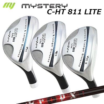 The Mystery C-HT811 LITE UtilityTRPX HYBRIDHEAD人気のユーティリティ「C-HT811」に待望のライトウェイトタイプ登場!!くせが無く構えやすいフォルム掴まりすぎず、方向を定めやすいバルジをおさえたフェイスライン飛び系アイアンともマッチングする優れた飛距離性能ウッド機能とアイアン機能を併せ持つ、飛ばして狙えるユーティリティーSPECIFICATION※実際の商品と数値スペックとは多少の誤差が生じる場合があります。※別売品：ヘッドカバー(税込4,400円)SHAFTTRPX HYBRID前作ユーティリティーシャフトに採用していた「パフォーマンスフロー設計」を更に明確化。「耐衝撃素材」と「高曲げ素材」の配分を重量ごとにコントロール。50g台では「耐衝撃素材」を多く使用し、高打ち出し、高反発を強化。重量帯が重くなるにつれ「高曲げ素材」の配分を多くすることで、打ち出しの高低や距離のコントロール性を高め、まるでアイアンの様な操作性を得られます。COSMETICSEPECIFICATIONGRIP【標準カスタム用グリップ】 ※グリップ重量には製品公差がございますのでご了承下さい。※ロゴ無グリップを装着の際はロゴ向きのご指定は頂けません。※バックラインなしのグリップはバックラインのあり/なしのご指定はいただけません。※カスタム対応グリップは予告なく変更になる場合があります。ミステリー C-HT811 ライト ユーティリティティーアールピーエックス ハイブリッドカスタムオーダーについてご注文の流れ番手/ロフト角を選択してください。複数の番手を同時に購入いただくことが可能ですが、その場合は個数欄に購入される本数をご記入ください。シャフトの種類、フレックスを選択してください。シャフトロゴの向きを選択してくださいクラブ長を選択してくださいバランスを選択してくださいグリップを選択してくださいグリップロゴの向きを選択してください。ヘッドカバーを同時に購入するか選択してください。(別途代金が発生します)買い物カゴに入れ、通常のお買い物と同じようにお手続きください。※必ずshop@os-golf.comからのメールを受信できるようにしてください。※価格に標準グリップの代金は含まれていますが、別のグリップをご希望の場合は別途グリップ代金が必要となります。※通常はご注文後、1週間程度での発送となります。※カスタムモデルですので、代金先払いとさせていただきます。また、スペック決定後のキャンセルはできません。ご了承ください。※メーカー欠品の為、納期が大幅に遅れる場合はメールにてご連絡いたします。その際はご注文をキャンセルすることが可能です。※その他のシャフトをご希望のお客様は、電話(079-430-2568)またはメールにてお問い合わせください。オプションを選択して複数の番手を同時にご購入いただけますが、その際個数欄に購入される本数をご記入ください。ご注文の番手と個数が一致していない場合、弊店より確認の上、ご購入時の金額を訂正させていただく場合があります。あらかじめご了承ください。オプションを選択してヘッドカバーを同時に購入される場合、\4,400(税込)の追加代金が発生いたします。ご注文確認時に増額処理を致しますのでご了承ください。カスタムクラブはお客様のご要望に合わせて工房で組み上げます。それぞれ異なる商品ですので、ご注文後のキャンセルはできません。また、代引き決済も対応しておりません。ご理解、ご協力よろしくお願いします。