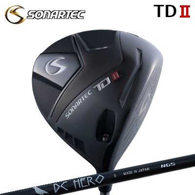 ソナテック TD2 ドライバーエヌジーエス ディーシー ヒーローHEADボディに6-4チタン、フェースには飛距離性能の高いSP700を使用し高初速低スピンを実現。ソールの重心角延長線上にウェイトビスを装着し、1.5g～9gのウェイト調整により重心距離を変え、ボールのつかまり具合が調整できます。また、可変式スリーブのを採用し、ロフト角、ライ角、フェースアングルなどを調整することにより狙い通りの球筋をコントロールすることができます。可変式スリーブSPECIFICATIONS※製品は数値スペックと若干の誤差が生じる場合があります。※付属品：ヘッドカバー / ウェイトビス 4.5g(ステンレス)※別売ウェイトビス： 1.5g(アルミニウム) 3g/4.5g(ステンレス) 5g(タングステン) 1,100円(税込)7g/9g(タングステン) 1,320円(税込)※トルクレンチ：別売 3,300円(税込)SHAFTNGS DC HERONGSがOEMメーカーとして提供してきた競技者向けシャフトの中で、ドライビングコンテストの実績から誕生したシャフトがDC HEROです。ドラコン選手が求めるエッセンスはそのままに、重さや硬さの調整をおこないました。しなりの感覚と復元速度が両立する、絶妙な設計において、高い先端剛性がヘッドのブレを抑えることで、飛距離だけではなく安定性にも寄与します。COSMETICSPECIFICATIONGRIP【ソナテックカスタム用グリップ】SONARTEC TD2 DRIVERNGS DC HEROカスタムオーダーについてご注文の流れシャフトの種類、フレックスを選択してください。シャフトロゴの向きを選択してください。スリーブポジションを選択してくださいクラブ長を選択してください。バランスを選択してください。グリップを選択してください(標準グリップまたは別注)。グリップロゴの向きを選択してください。トルクレンチを同時に購入するか選択してください。(別途 税込\3,300)買い物カゴに入れ、通常のお買い物と同じようにお手続きください。ご注文前に必ずご確認下さい※必ずshop@os-golf.comからのメールを受信できるようにしてください。※通常はご注文確定後1週間程度での発送となります。※予約商品は発売開始後に順次発送となります※カスタムモデルですので、代金先払いとさせていただきます。また、キャンセルはできません。ご了承ください。※メーカー欠品の為、納期が大幅に遅れる場合はメールにてご連絡いたします。その際はご注文をキャンセルすることが可能です。オプションを選択してトルクレンチを購入される場合\3,300の追加代金が発生いたします。ご購入金額がご注文時の買い物かごに表示される金額とは異なりますのでご了承ください。カスタムクラブはお客様のご要望に合わせて工房で組み上げます。それぞれ異なる商品ですので、ご注文後のキャンセルはできません。また、代引き決済も対応しておりません。ご理解、ご協力よろしくお願いします。