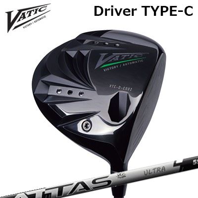 カスタムクラブ バティックゴルフ ドライバー タイプC USTマミヤ アッタス RX ウルトラブラックVatic DRIVER TYPE-C UST Mamiya ATTAS RX ULTRA BLACK