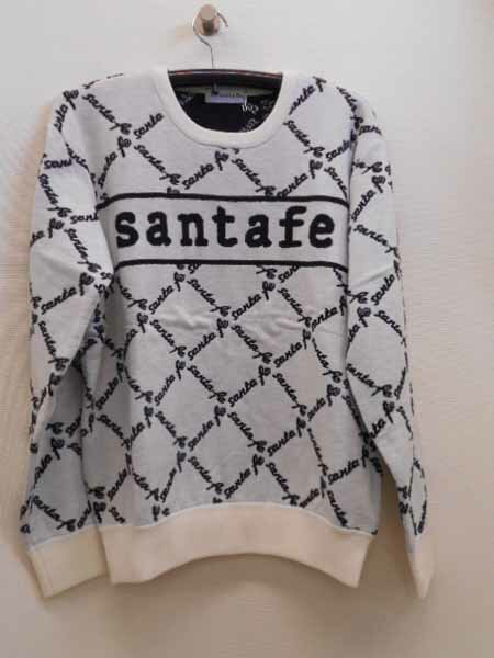 「送料無料」サンタフェSantfeメンズ丸首セーター(4)