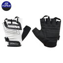 【アウトレット品】 FORCE フォース 自転車用 指切グローブ ホワイト SPORTS Mサイズ cy-005-077(4)
