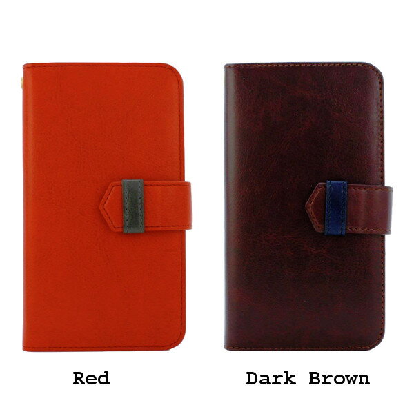 【アウトレット品】 iPhoneX 手帳型 ケース Diary Case Leather 赤 Red こげ茶 Dark Brown j2390 j2391