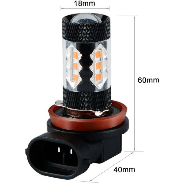 �ڥ����ȥ�å��ʡ� SUGERYY LED�ե������ץХ�� H8 H11 H16 ���� 80W �ե������� 2800-2900K 2�ĥ��å� j2633