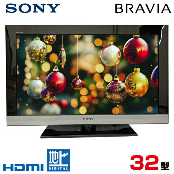 【中古】 【汎用リモコン】 SONY ソニー BRAVIA ブラビア 液晶テレビ ハイビジョン 32型 32インチ 地デジ BS/CS 2010年製 KDL-32EX300 tv-05-03