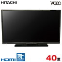 【中古】 HITACHI 日立 Wooo ウー 液晶テレビ フルハイビジョン 40型 40インチ 地デジ BS/CS 2017年製 L40-A5 Cサイズ tv-07-04