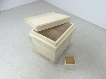 桐 米びつ 米びつ 5kg用 かぶせ式ふた F-5 桐製一合升つき シンプル おしゃれ 桐製