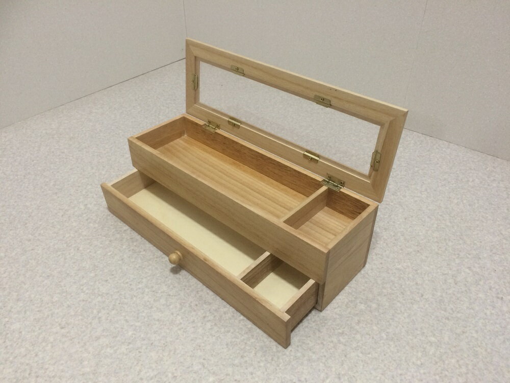 桐製 お箸入れ カトラリーケース 木製 卓上 蓋つき