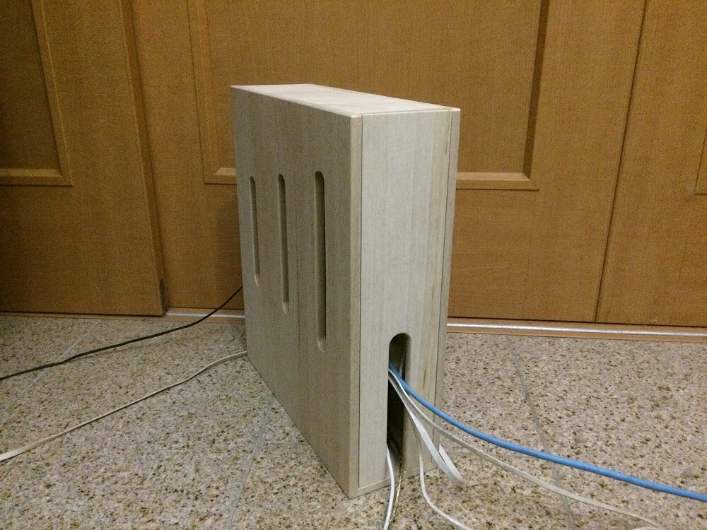 桐製 ルーターボックス 木製 ルーター収納 高さ35cm