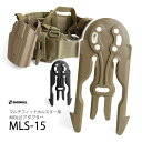 SHENKEL シェンケル マルチフィットホルスター MOLLEアダプター MLS15 ( ブラック/タン ) モールロッキングシステム ロッキングフォーク ホルスターアタッチメント サバイバルゲーム サバゲー 装備 ≪メール便可≫