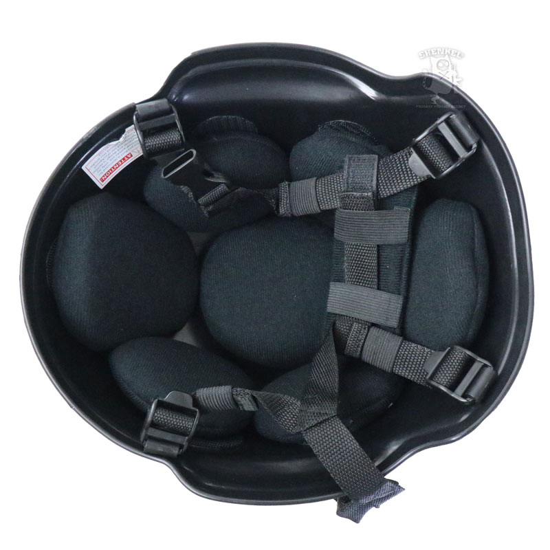 SHENKEL シェンケル MICH2002 SOCOM モデル 4点式 あご紐 ヘルメット 耳あり BK OD...