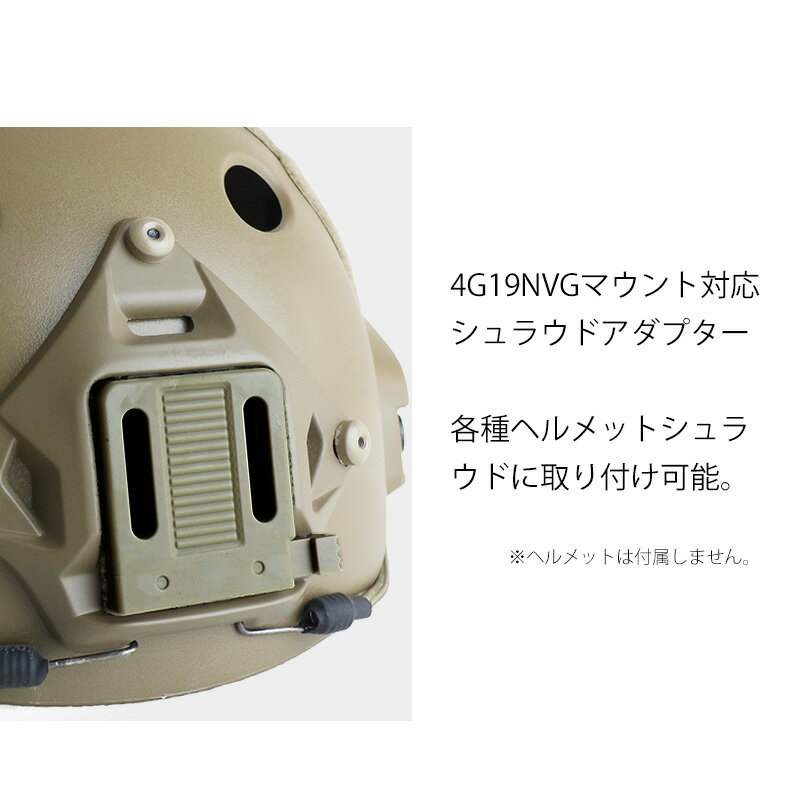 【送料無料】SHENKEL シェンケル FAST ヘルメット NVGシュラウドアダプター ＆ ゴ...