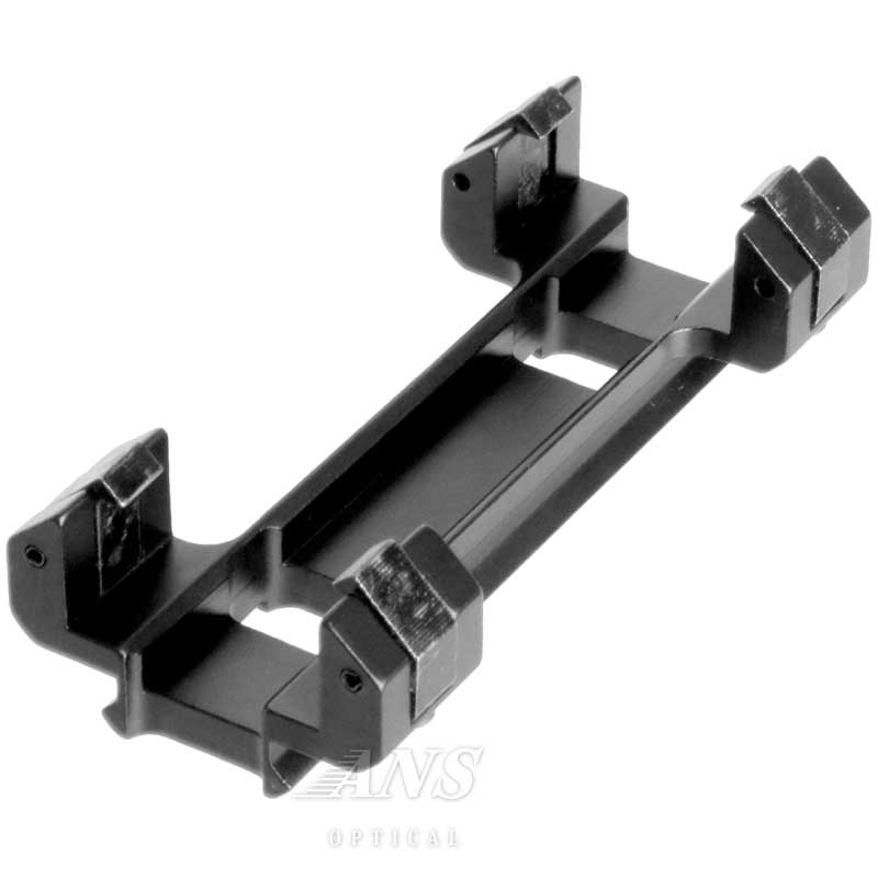 アウトサイダーのMP5/G3用　アルミ製ローマウント 全長9cm マウントベース マウントレール レイル電動ガン エアガン サバゲー サバイバルゲーム 装備｜アングル3
