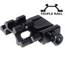 【マラソン】ユニバーサルクイックデタッチアングルマウント エアガン サバゲー サバイバルゲーム 装備Triple Rail マウントベース スコープマウント ハ...