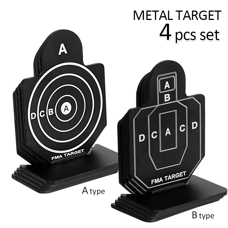 メタルシューティングターゲット 4個 2type サバゲー サバイバルゲーム 装備
