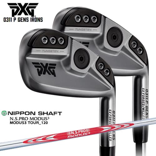 PXG/0311 P GEN5 アイアン/Chrome(シルバー/銀)/5本セット(6I〜PW)/N.S.PRO_MODUS3/日本シャフト/カスタムクラブ