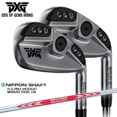 PXG/0311 XP GEN5 アイアン/Chrome(シルバー/銀)/5本セット(6I〜PW)/N.S.PRO_MODUS3/日本シャフト/カスタムクラブ