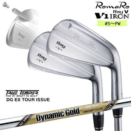 RomaRo/Ray V-V1-IRON/#5～PW(6本セット)/ロマロ/アイアン/Dynamic_Gold_EX_TOUR_ISSUE/ツアーイシュー/TRUE_TEMPER/カスタムクラブ/代引NG