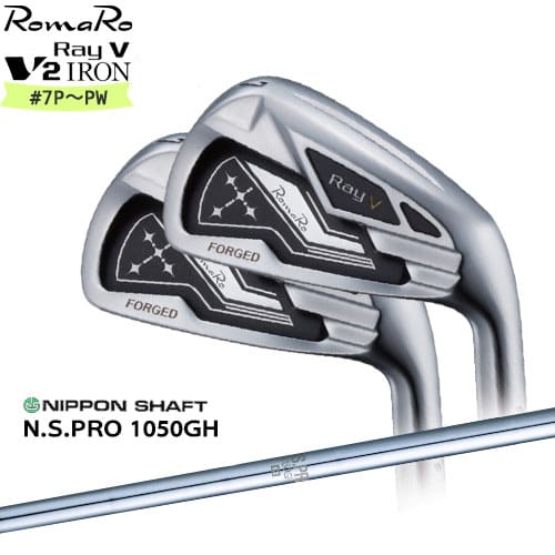 【ロマロならOVDGOLF！】RomaRo/Ray V-V2-IRON/#7～PW(4本セット)/ロマロ/アイアン/N.S.PRO_1050GH/日本シャフト/カスタムクラブ/代引NG その1